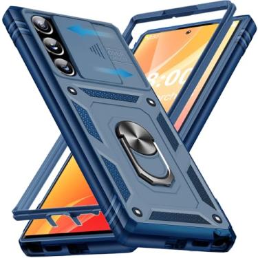 Imagem de Giyer Capa protetora para Samsung Galaxy S23 Ultra com protetor de tela, à prova de choque, à prova de quedas, resistente e resistente, suporte de anel resistente, capa protetora para Samsung S23