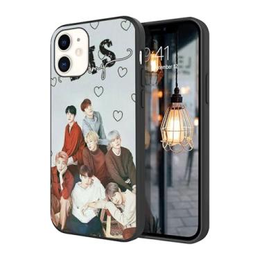 Imagem de WWDIYHOUSE Capa compatível com iPhone 11, capa à prova de choque de TPU macio com design exclusivo e legal para homens/mulheres/meninos/meninos (Fashion-BTS-8)