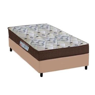 Imagem de Cama Base Box Solteiro Bege Colchão ISO 150 D45 - Ortobom - Alto Nivel