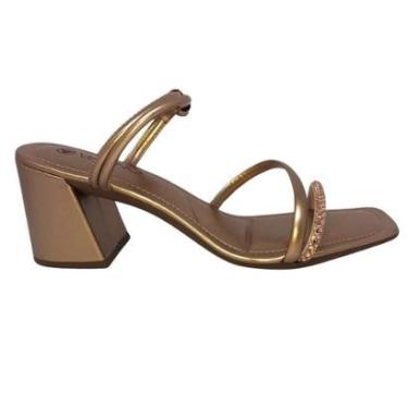 Imagem de Sandália Salto Alto Via Uno Rose Com Nude - 41187-Feminino