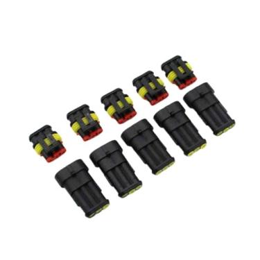 Imagem de 5 conjuntos de conectores de fio impermeáveis de 3 pinos, para componentes automotivos, conectores de 1,5 mm, fio impermeável DJ7021-1,5