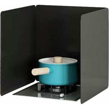 Imagem de HYUIO Protetor dobrável contra respingos de fogão, protetor de graxa, protetor contra respingos de óleo, protetores contra respingos, acessórios de cozinha