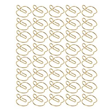Imagem de Acouto 40 Peças de Clipes de Papel Dourados Em Forma de maçã - Suprimentos de Clipes de Papel Artesanais de Metal de Tamanho Grande, Organização Doméstica, Marcadores, Classificação de Arquivos e