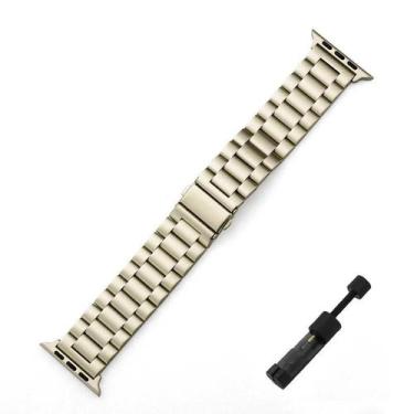 Imagem de Pulseira De Aço Inoxidável Para Apple Watch 45mm 49mm 41mm 40mm 44mm B