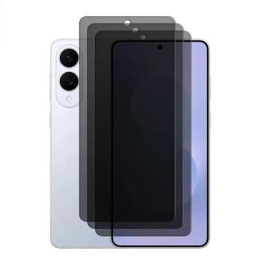 Imagem de Para Samsung Galaxy S25 Edge 5G, filme protetor de tela de vidro temperado anti-espião para privacidade 9H