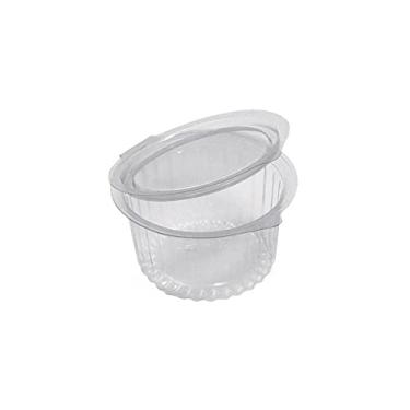 Imagem de POTE DESCARTÁVEL 250ml GALVANOTEK G742 REDONDO COM TAMPA ARTICULADA COM 200