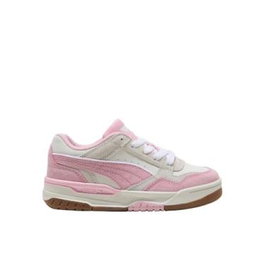 Imagem de PUMA Tênis unissex infantil retrô (criança pequena), Branco quente/flor de amendoeira/cinza vapor 1, 16