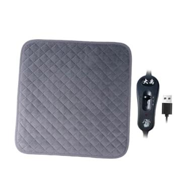 Imagem de Generic Almofada térmica para gatos, assento aquecido para cadeira de escritório, tapete térmico para animais de estimação, ideal para filhotes, Cinza