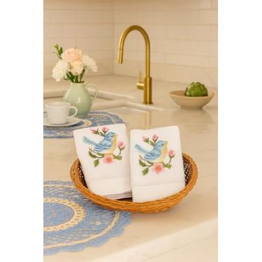 Imagem de Pano de Prato em Algodão, 68x45 cm, Kit com 2 Unidades, Feito no Ceará, Alta Absorção e Durabilidade