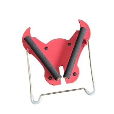 Imagem de KiBcsLic Suporte para Saxofone Alto, Acessório para Instrumento Musical, Compacto, Criativo, Dobrável e Portátil, Vermelho