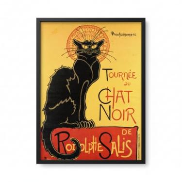 Imagem de Luminária Quadro Chat Noir, LED Bivolt, Polietileno, 54x41,5x5,5cm, Decorativa, com Cabo de Força