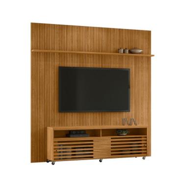 Imagem de Rack com Painel para TV até 75 polegadas New Prestige 2 Portas Cumaru