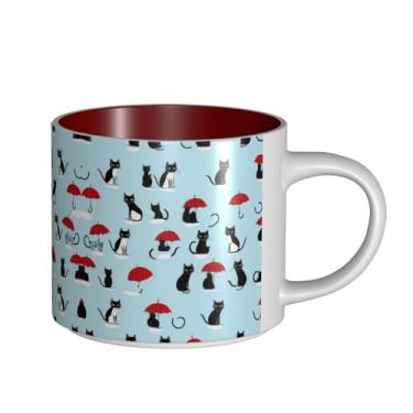 Imagem de ZERAOKE Dachshund parisiense - Caneca de cerâmica grande para café, grande capacidade para escritório e casa, lavável na lava-louças, design de alça em C.