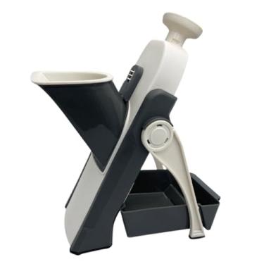 Imagem de Cortador e Ralador Multifuncional de Alimentos, Plástico e Inox, Cores Sortidas, 28cm x 21cm, Cortes em Fatias, Palitos e Cubos