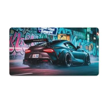 Imagem de HouLaiZhe Modificado JDM Car SUP Extreme Speed ​​Drift Gaming Mouse Pads JDM Car Desk Pads Grandes Mousepads para teclado de mesa, computador Mat40X75 cm
