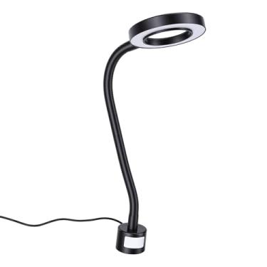 Imagem de Hyuduo Lupa 60X, Lâmpada de Leitura LED Profissional Com 3 Modos de Cores, Montagem Magnética para Elaboração de Leitura de Manicure (Plugue dos EUA)