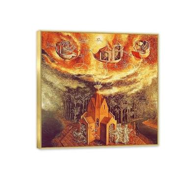Imagem de Remedios Varo Pintura em tela 2-2.0kk Poster Remedios Varo Decoração de casa Surrealismo Imagem de arte de parede para sala de estar quarto banheiro decoração de parede 30x30 cm (30.5x30.5 cm) moldura