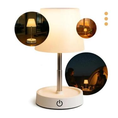 Imagem de Luminária Led Touch Abajur Mesa Luz Led Quente Usb Moderna - Kapbom