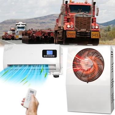 Imagem de Ar condicionado de 12 V 9000 BTU, estacionamento de caminhões, 12 volts CC, ar condicionado, caminhão elétrico dividido, unidade AC, baixo ruído, resfriamento rápido, alta eficiência para