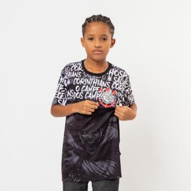 Imagem de Camiseta Quebrada Juvenil Sublimada Bem Vindo Ao Hospicio Corinthians-Masculino