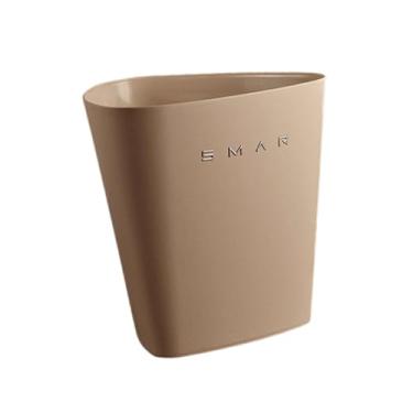 Imagem de Bothyi Lixeira moderna, leve e para uso doméstico, ideal para quarto, sala de estar, banheiro, escritório e dormitório, Creme