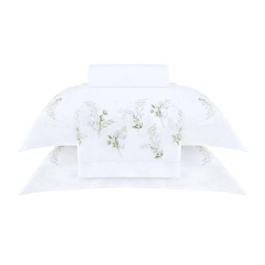 Imagem de Jogo Cama Casal Buddemeyer 200 Fios Gran Percalle Blanche