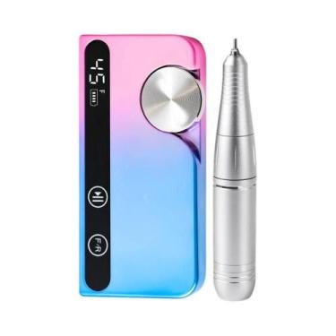 Imagem de Kit De Máquina De Perfuração De Unhas Recarregável 45000RPM, Lixadeira