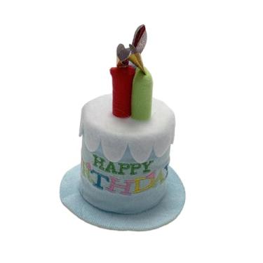 Imagem de oshhni Decorações para capacete: enfeite divertido e adesivo para chapéu de aniversário, perfeito para skate, ciclismo, esqui e bicicleta, Azul