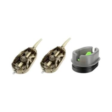 Imagem de Kit completo de alimentador de pesca de carpa - lançador de isca de al