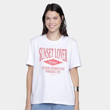 Imagem de Camiseta Colcci Sunset Lover Feminina-Feminino
