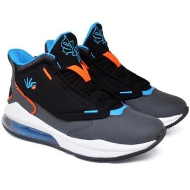 Imagem de Tênis Basquete Masculino Six Street Ankaa Tamanho Especial /Azul-Masculino