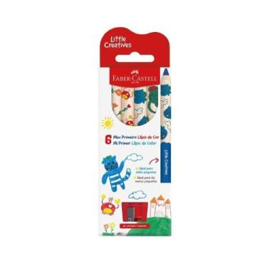 Imagem de Lápis De Cor 6 Cores Little Creatives + Apontador FABER-CASTELL