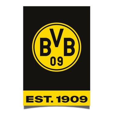 Imagem de Desert Cactus Borussia Dortmund FC Poster BVB Alemão Alemanha Die Schwarzgelben Futebol 28 x 43 cm Decoração de escritório Decoração Oficial Fan Gear (28 x 43 cm, Versão J)
