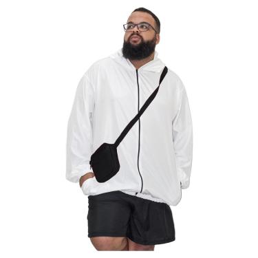 Imagem de Jaqueta Corta Vento Plus Size Blusa Masculina Com Shoulder Bag Kit Esportivo-Unissex