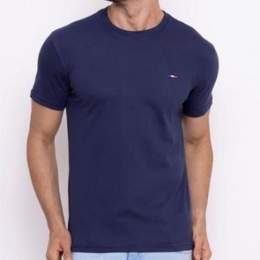 Imagem de Camiseta Masculina Básica Vih Triny com Bordado Algodão Premium França-Masculino