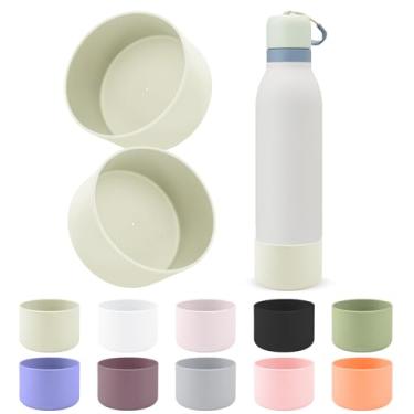 Imagem de BKBY 2 peças de bota de silicone compatíveis com Owala FreeSip Twist 680 g/510 g, capa inferior de manga protetora antiderrapante e anti-arranhões para garrafa de água Owalaa FreeSip Twist