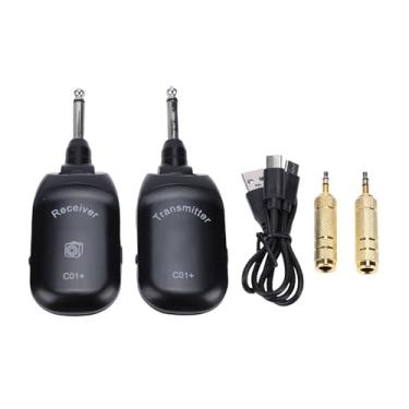 Imagem de Asixxsix sistemas de Guitarra Sem Fio, Receptor Transmissor de Guitarra Sem Fio de 2,4 GHz para Instrumentos Elétricos de Teclado de Violino BElectric Guitarass, Transmissão de 30 M/100