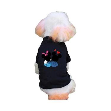 Imagem de Camiseta Para Animais De Estimação Com Estampa De Mickey E Minnie, Res