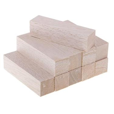 Imagem de Tachiuwa Blocos de Madeira Balsa DIY Modelagem Artesanato Materiais para Trabalhar Madeira, 10pcs 120mm