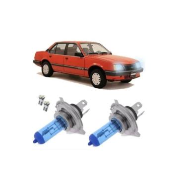 Imagem de Kit Lampada Super Branca Gm Monza Farol Alto E Baixo H4