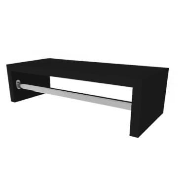 Imagem de Cabideiro, Arara de Parede para Closet, Quarto, Lavanderia(Preto)