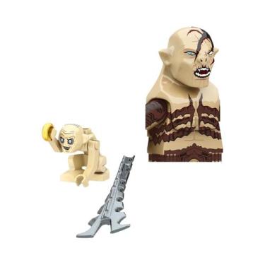 Imagem de Mini Figuras De Ação Blocos De Montar Orcs Anões Elfos Cavaleiros De R