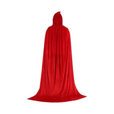 Imagem de Capa De Veludo Para Halloween Para Adultos E Crianças, Fantasia Mediev