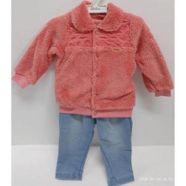 Imagem de Conjunto Longo Bebê Menina Paraiso Calça Jeans Inverno 14653-Feminino