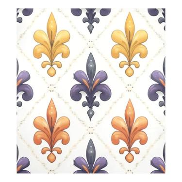 Imagem de Blueangle Capa magnética para lava-louças Mardi Gras, decoração da capa frontal da máquina de lavar louça, adesivos de eletrodomésticos, adesivos de eletrodomésticos, 58 cm C x 66 cm adesivo magnético