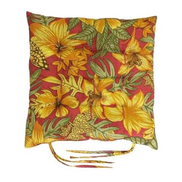 Imagem de Kit com 8 Almofadas Assento Futon Estampado Gorgurinho - com Amarril para Cadeiras e Bancos, Confortáveis e Duráveis, Versáteis para Casa e Eventos (EST 05)