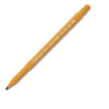 Imagem de Caran D'Ache Fibralo 185.035, Caneta Aquarelável, Amarelo Ocre