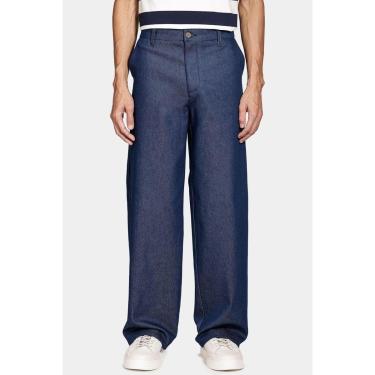 Imagem de Calça Aramis Chino Classica No Wash Azul Escuro-Masculino