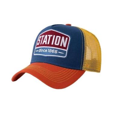 Imagem de Boné De Beisebol Unissex Respirável Com Tela E Estampa De Letras STATI