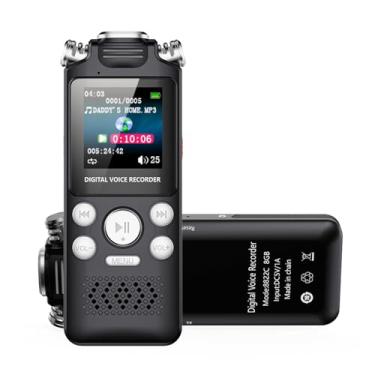 Imagem de EBTOOLS Gravador de Voz Digital, Redução de Ruído AI Gravação Nítida Gravador Ativado por Voz Com Reprodução de MP3 Player, para Palestras Reuniões Entrevistas Podcasts (32GB)